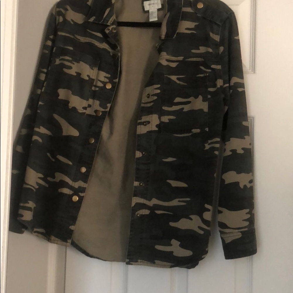 Cute army jean jacket!